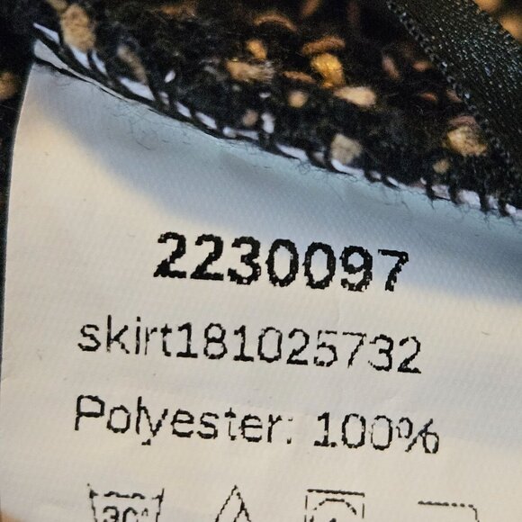 Tweed Fringed Mini Skirt In Black & Beige By Shein - Picture 10 of 14